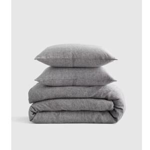 Quince European Linen king  Duvet Set Gray
